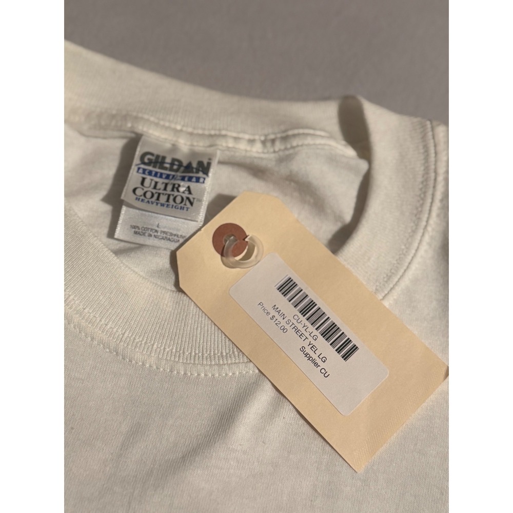 Vintage 2001 Route 66 Main Street USA Motorcycle T-Shirt White Y2K Large NEW - Picture 5 of 8